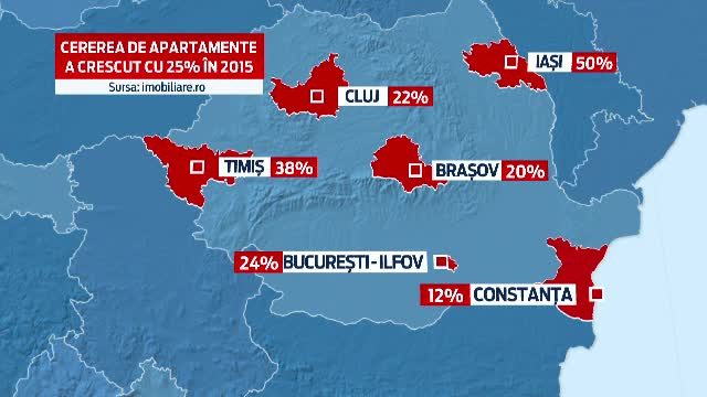 Harta "dezmortirii" imobiliare din Romania. "Prima Casa" si apartamentele de 60.000 de euro schimba dinamica pietei