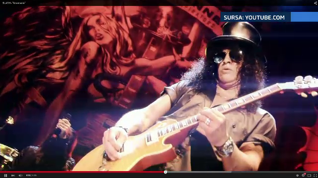 Interviu Stirile ProTV cu chitaristul Slash, inainte de concertul de duminica: "O sa ne distram, va fi o seara extraordinara"