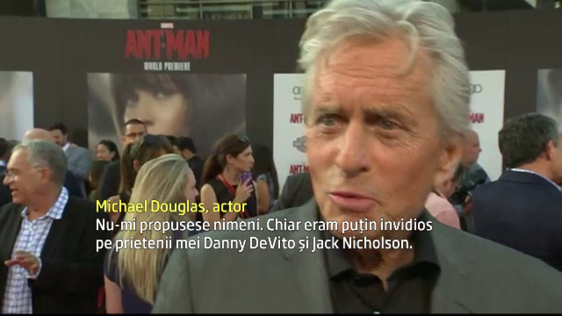 "Omul-furnica" a avut premiera in Los Angeles. Michael Douglas si Paul Rudd joaca pentru prima data intr-un film cu supereroi