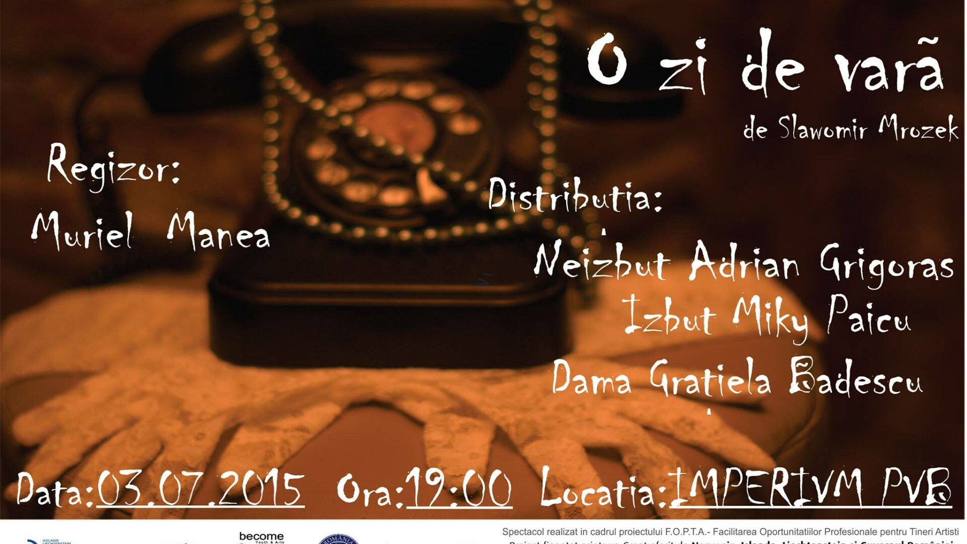 Regizoarea Muriel Manea monteaza la Sibiu