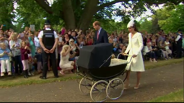 Primele imagini de la botezul printesei Charlotte. Ce semnificatie poarta locul unde Kate si William si-au botezat fetita