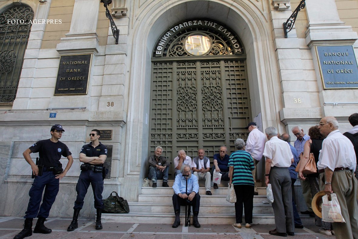 coada la bani la Banca Nationala a Greciei 9 iulie
