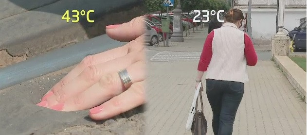 Orasele care au trecut intr-o zi de la 43 la 23 de grade. "Ieri nu am putut sa ies din casa, azi mi-am luat geaca"