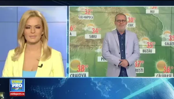 Vreme exagerat de calda, cu temperaturi sufocante care ating 39 de grade. Pe seara, apar ploile si instabilitatea atmosferica