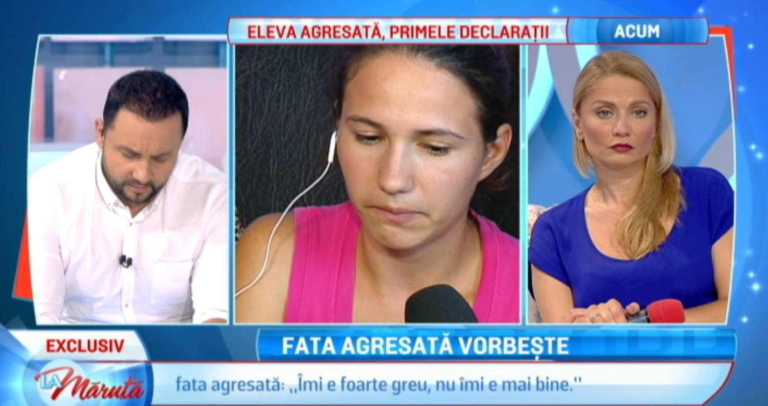 "Imi este frica sa ies pe strada, toti mi-au spus ca eu sunt de vina". Eleva violata in Vaslui si-a povestit drama La Maruta