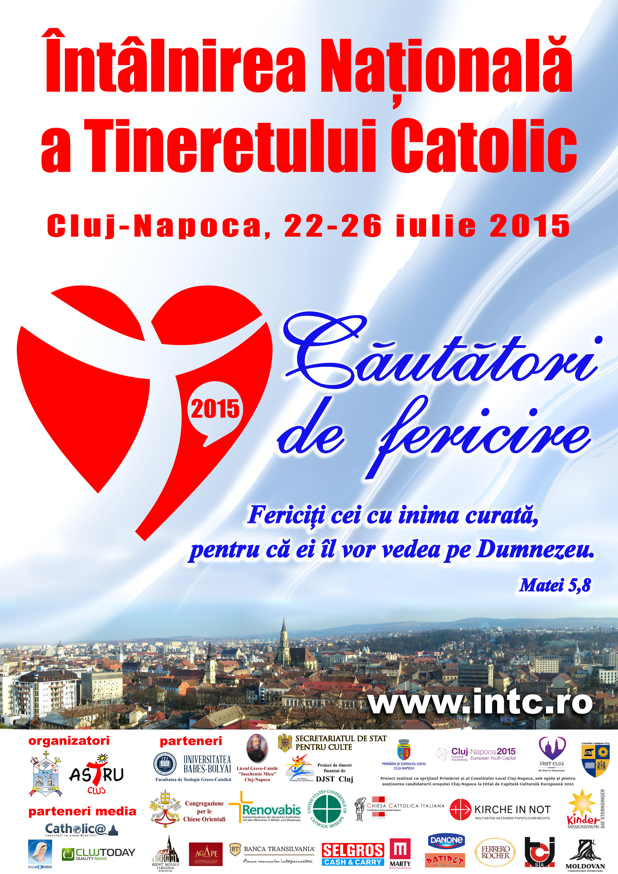 Clujul gazduieste incepand de astazi Intalnirea Nationala a Tineretului Catolic