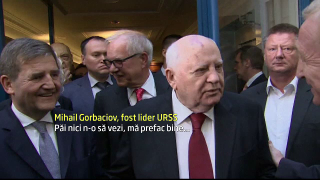Mihail Gorbaciov glumeste pe seama sanatatii sale: "Mi-am lasat carjele acasa sa apar in conditii cat de cat normale"