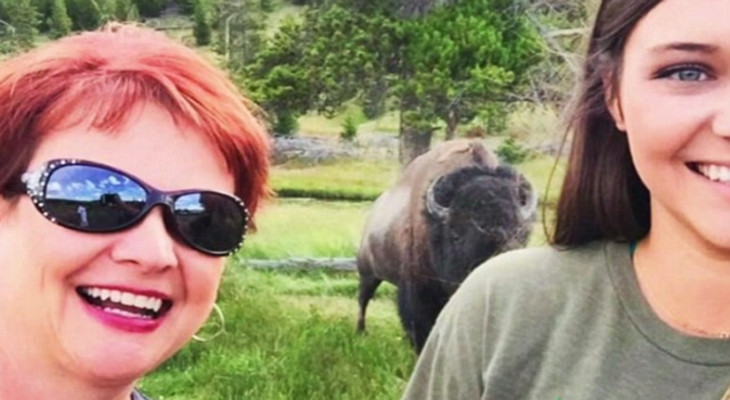 Ce a patit o femeie din SUA cand a vrut sa-si faca un selfie cu un bizon salbatic. "A fost inspaimantator"
