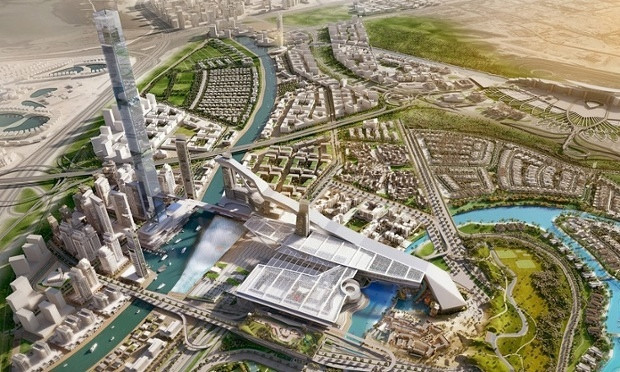 Partia de schi de 1,2 km din mijlocul desertului. Proiectul SF prin care seicii din Dubai vor sa atraga noi turisti