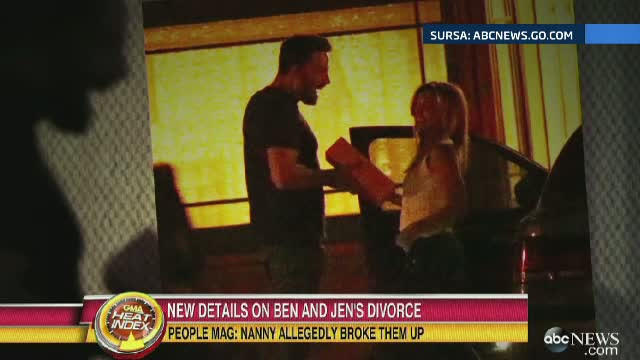 Ben Affleck neaga relatia amoroasa cu bona copiilor, insa ii plateste acesteia toate cheltuielile. Marturiile apropiatilor