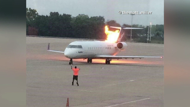 Panica pe un aeroport din Nashville. Un avion cu 53 de oameni la bord a luat foc, la decolare