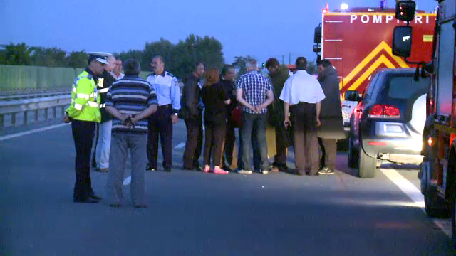 Al doilea accident grav pe Autostrada Soarelui, in 24 de ore. Cinci masini au fost implicate, iar o persoana a fost ranita
