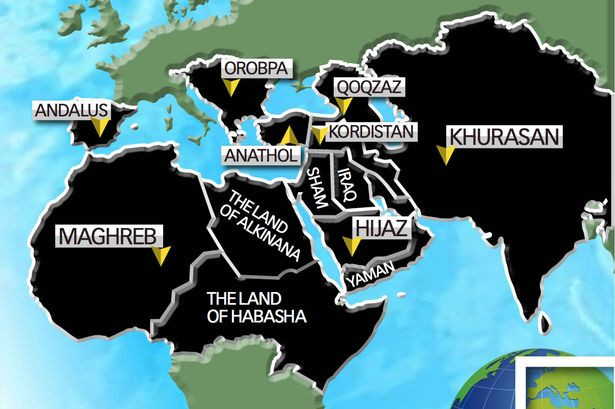 Harta planului de cuceriri a Statului Islamic - Andrew Hosken