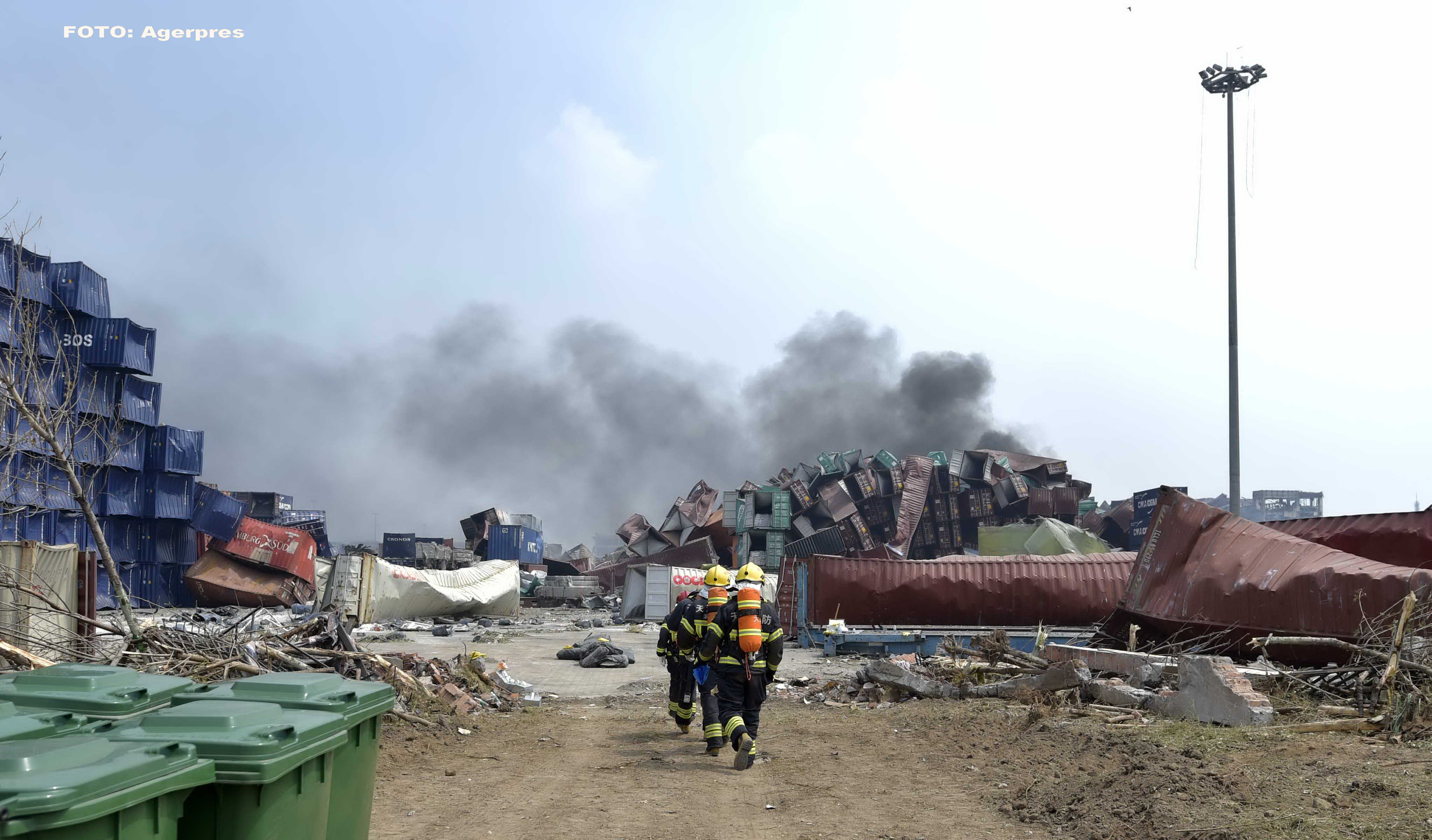 Urmarile exploziilor de la Tianjin. Nivelurile de cianura din apa, de pana la 277 mai ridicate decat cele acceptate