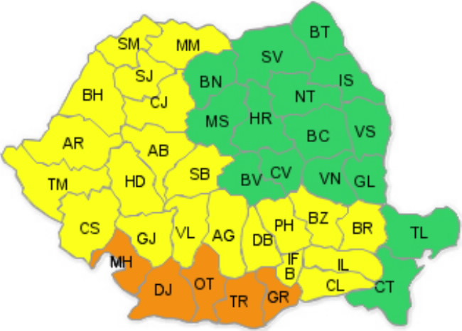 Avertizare ANM 16 august