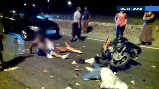 Au petrecut de Sfanta Maria, iar apoi s-au urcat toti pe un scuter. Distractie cu final dramatic pentru trei tineri din Arges