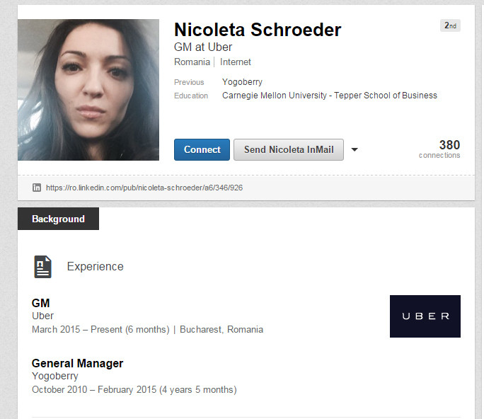 Nicoleta Schroder pagina LInkedIn
