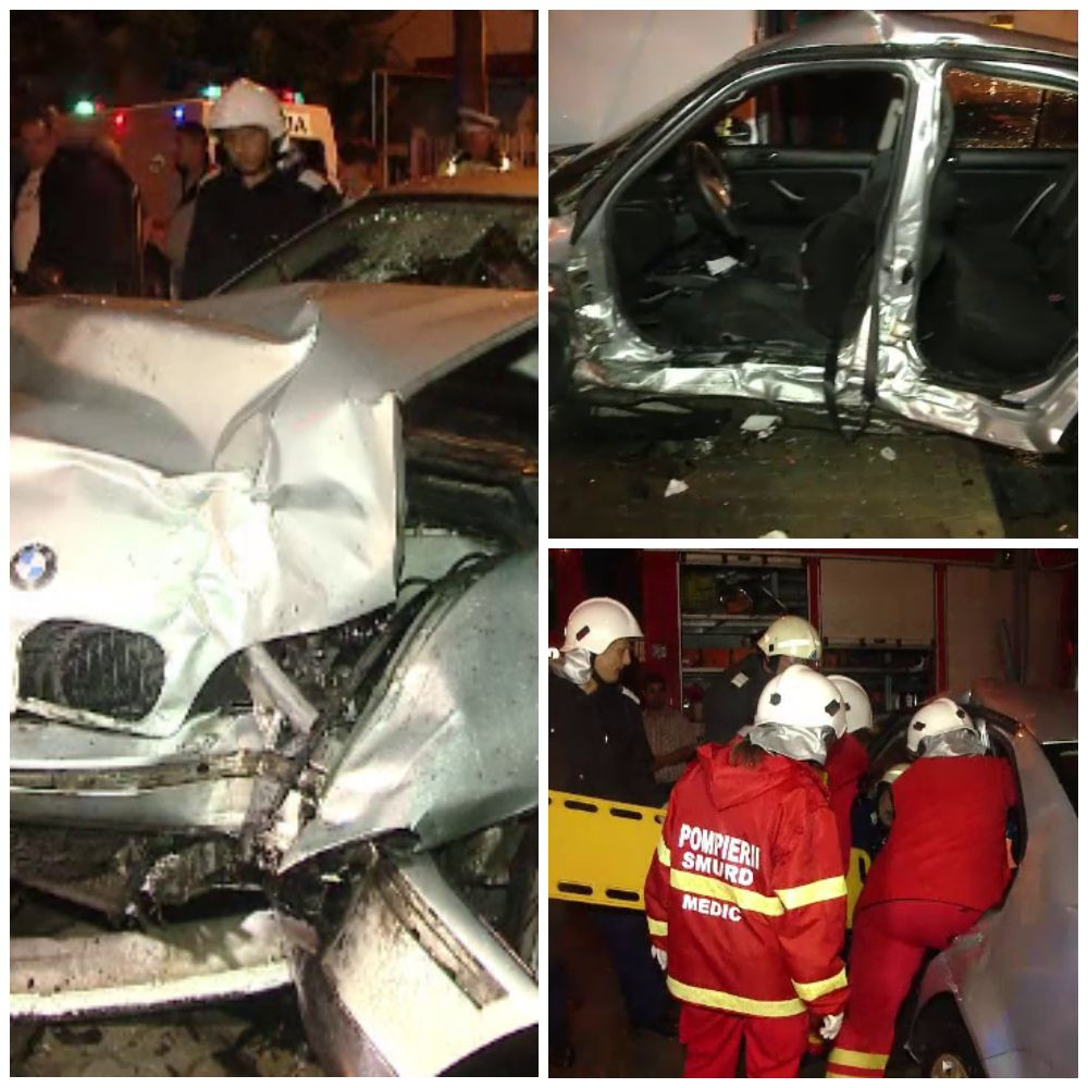Accident grav intr-o intersectie din Timisoara provocat de un sofer baut, care a trecut pe rosu. O femeie a ajuns la spital