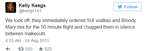 S-au despartit in avion, iar o pasagera a relatat toata cearta pe Twitter. Finalul insa, este cu adevarat surprinzator