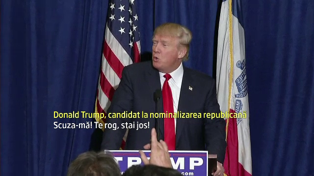 Donald Trump l-a dat afara de la o conferinta pe un jurnalist de la un post tv hispanic: "E dreptul meu sa pun o intrebare"