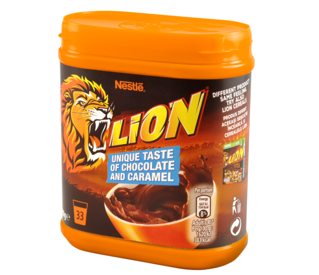 NOU! Pudra de cacao instant cu gust unic de ciocolata si caramel, Lion a ajuns acum si in Romania!