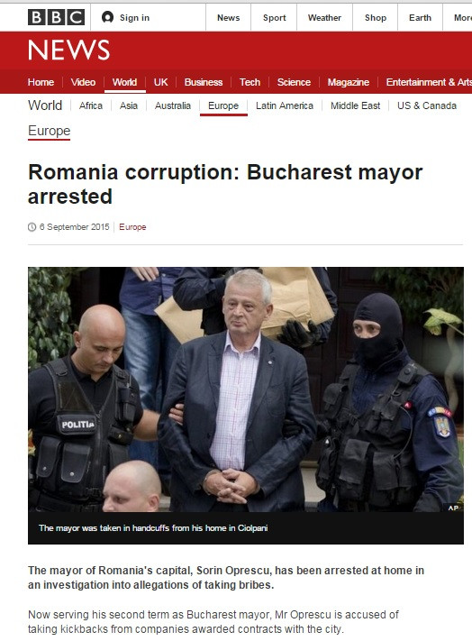 Presa straina despre retinerea "influentului" Sorin Oprescu: "Lupta impotriva coruptiei din Romania, laudata la Bruxelles"