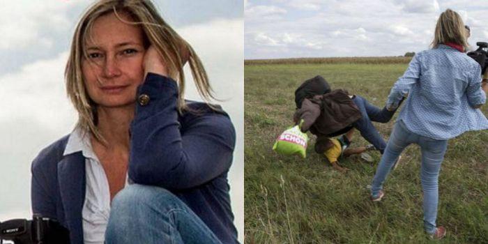 Jurnalista care a lovit cu piciorul refugiati in Ungaria se apara intr-o scrisoare deschisa: Nu sunt rasista, m-am temut