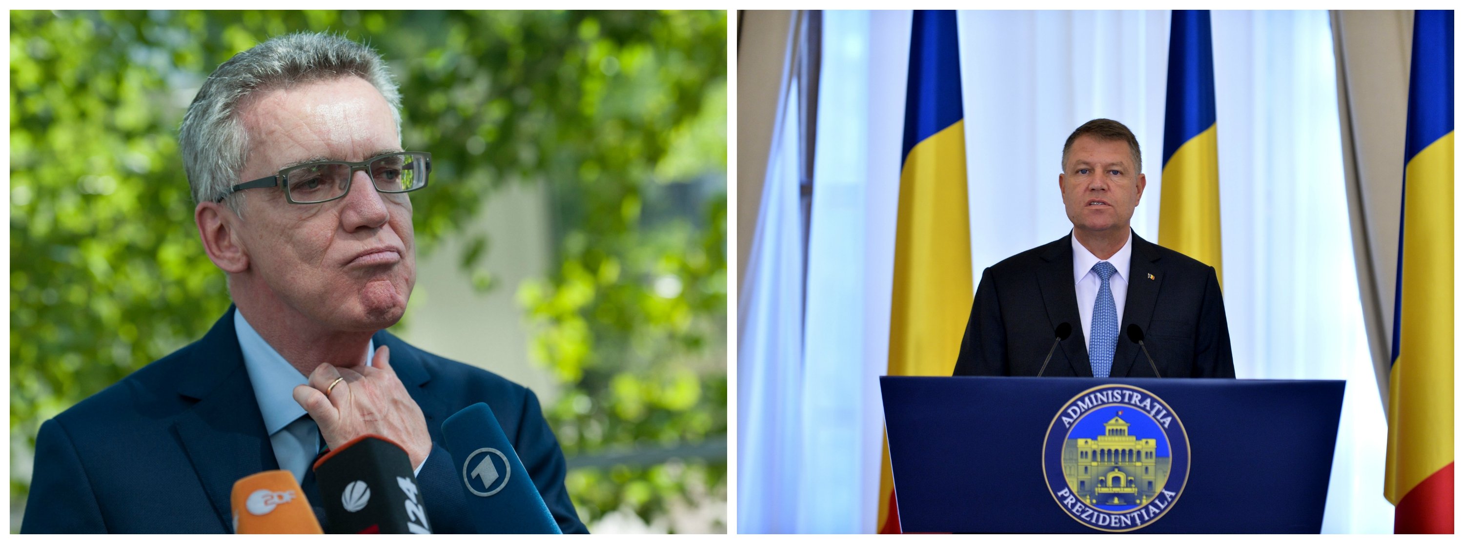 Thomas de Maiziere, Klaus Iohannis - AGERPRES