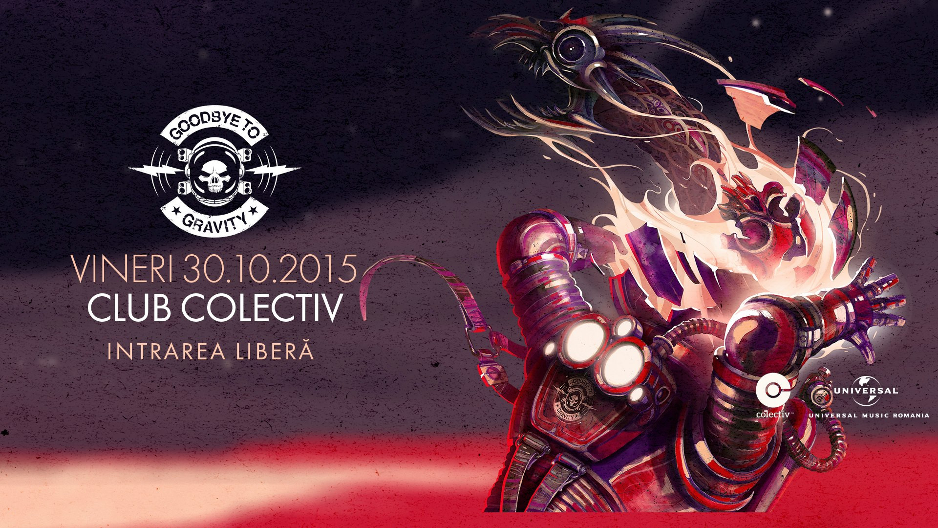 Concert Goodbye To Gravity la Bucuresti, pentru lansarea noului album. Accesul este LIBER