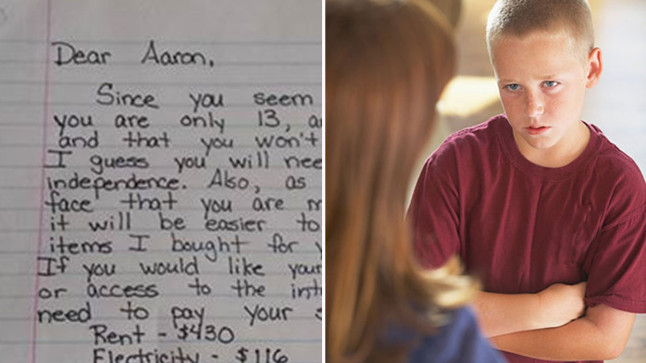 A vrut sa-i dea o lectie, dar a postat din greseala pe Facebook! Scrisoarea geniala pe care i-a lasat-o o mama copilului