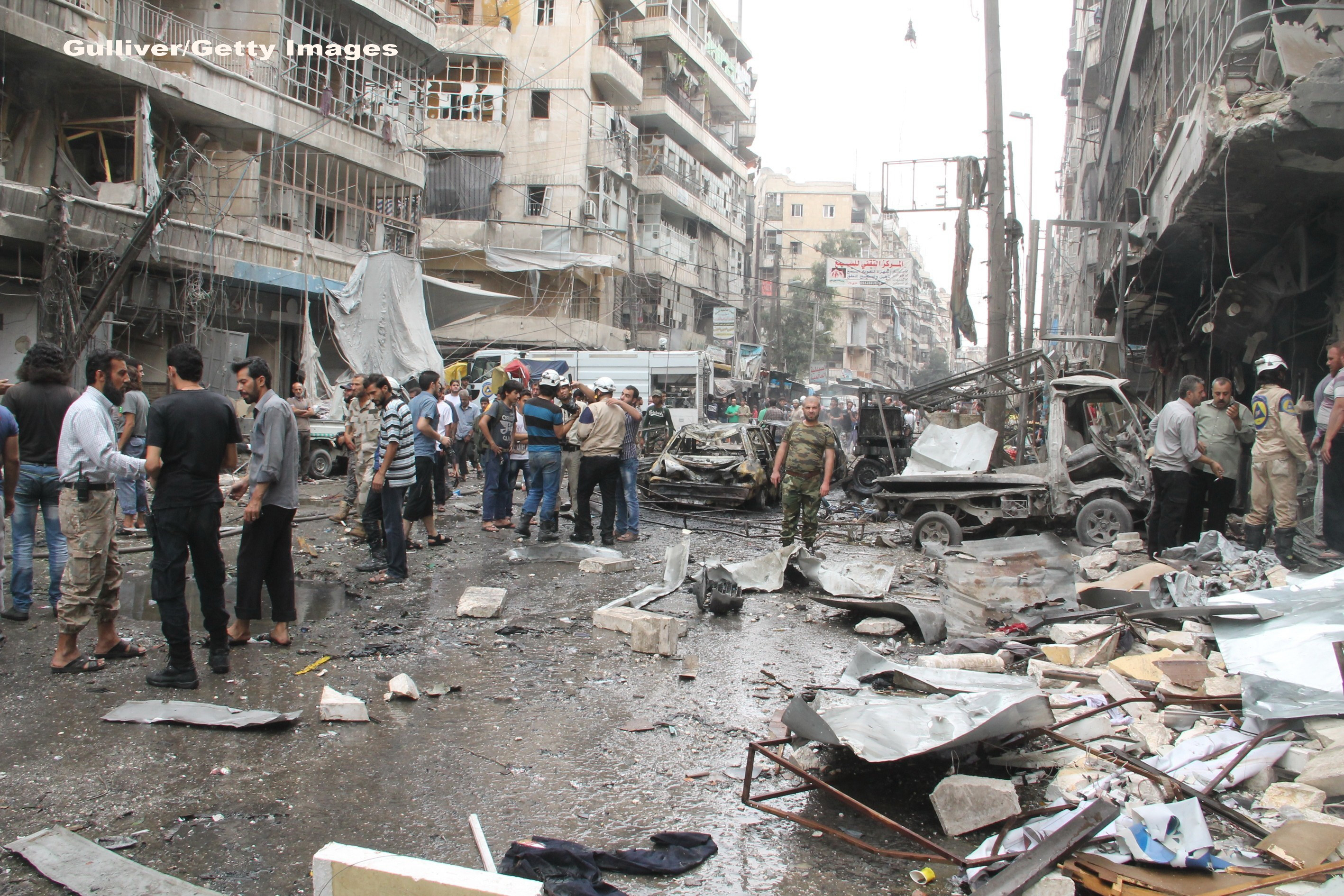 Imagini SOCANTE din Alep, orasul sirian bombardat de Bashar al-Assad. Razboiul civil, surprins cu o camera GoPro. VIDEO