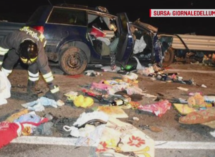 Doi romani, morti intr-un grav accident in Italia. Masina in care se aflau s-a ciocnit cu un autobuz plin cu pasageri