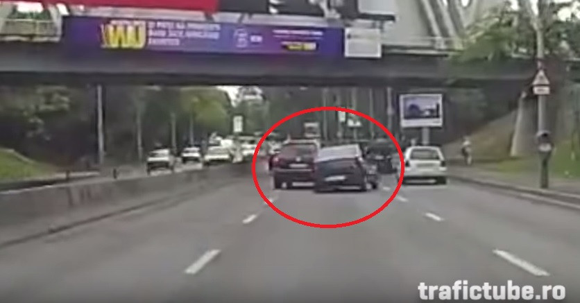 Micul mister al accidentului in care un Touareg loveste un Logan. Ce au declarat soferii celor doua masini in fata politiei