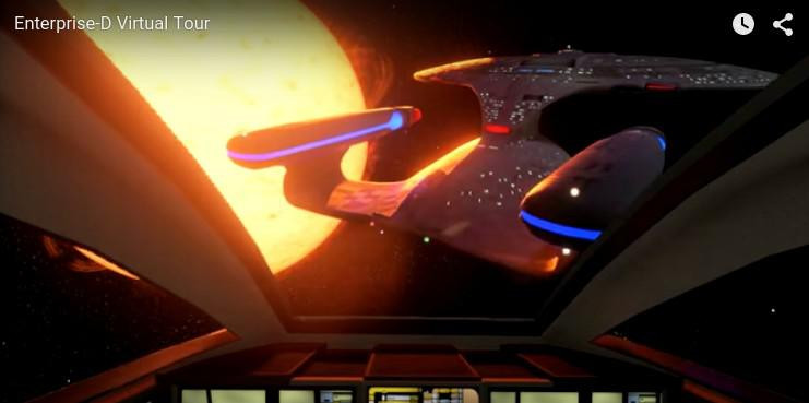 Cea mai buna reclama pentru un joc online. Tur virtual pe nava spatiala Star Trek USS Enterprise. VIDEO