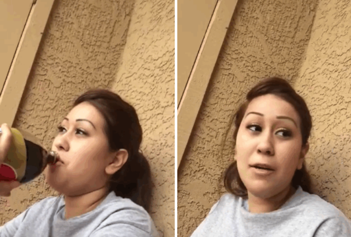 Reactia surprinzatoare a unei tinere, alergice la cofeina, care gusta pentru prima data cola: "Este atat de buna!"