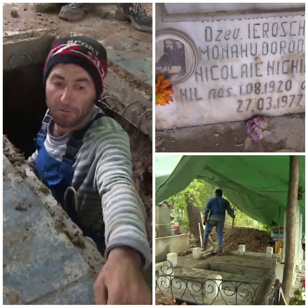 Au deschis mormantul unui preot mort acum 40 de ani si au cazut in genunchi cand au vazut ce era in groapa