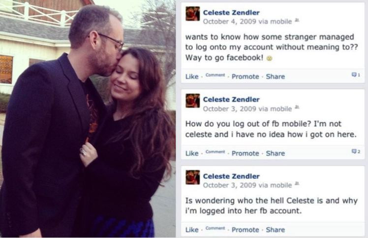 Si-a cunoscut sotia din cauza unei erori a Facebook-ului. Cum au ajuns sa se cunoasca, desi erau doi straini. FOTO