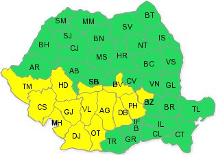 cod galben de inundatii