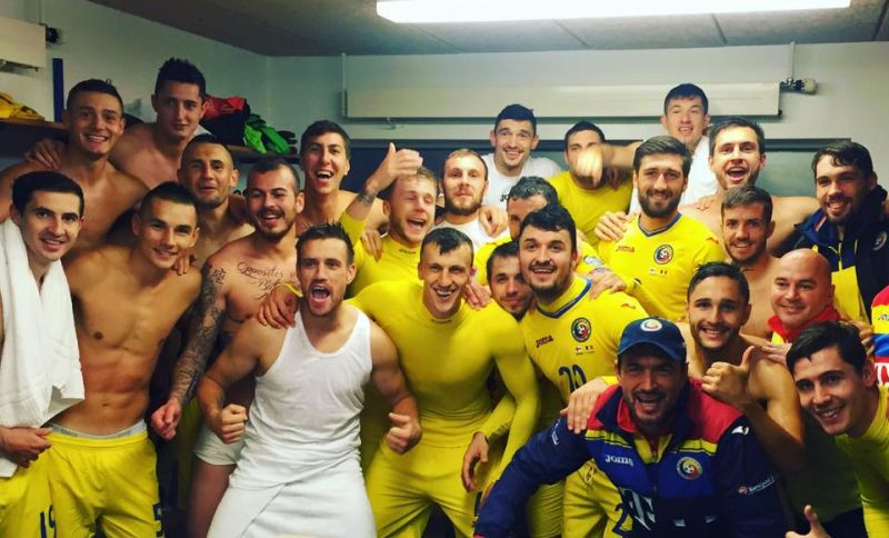 Bucurie nemarginita a jucatorilor, dupa victoria din Feroe care ne duce la EURO 2016. Imagini din vestiar. VIDEO