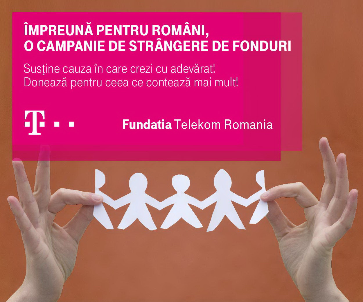 (P) Fundatia Telekom Romania lanseaza campania de strangere de fonduri "Impreuna pentru romani"