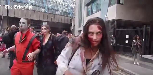 VIDEO Imagini de la evenimentul World Zombie Day din Londra