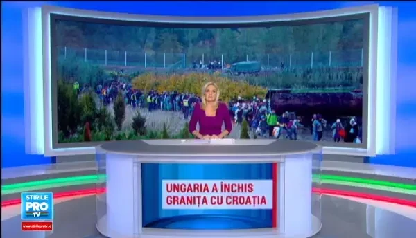 Imigrantii isi schimba ruta dupa ce Ungaria a inchis granita cu Croatia. Slovenia se pregateste sa primeasca mii de refugiati