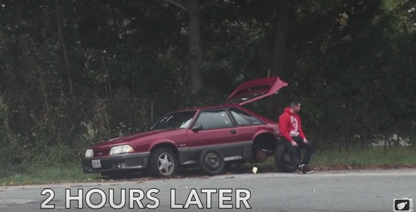 EXPERIMENT. Pretinde ca are pana la cauciuc si singura persoana care ii sare in ajutor este un barbat grav bolnav. VIDEO