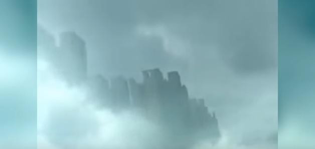 VIDEO Iluzie optica pe cer deasupra regiunii Jiangxi din China