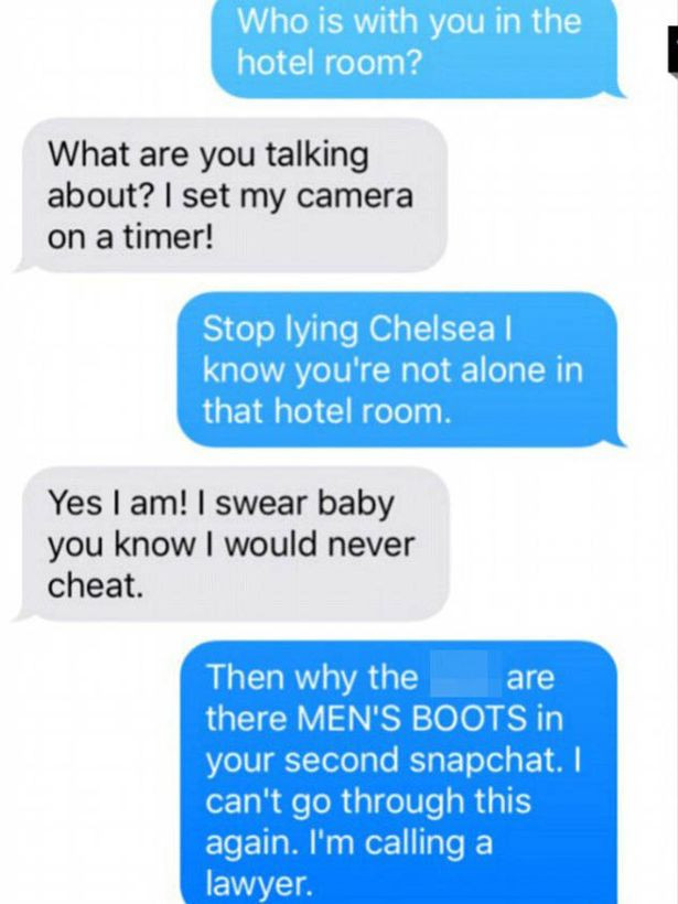 I-a trimis sotului o poza din camera de hotel, dar a uitat un detaliu important