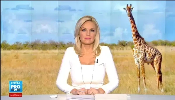 Vizitatorii au venit sa vada prima girafa din Romania, la Gradina Zoologica din Targu Mures. Alte 3 girafe vor fi aduse aici