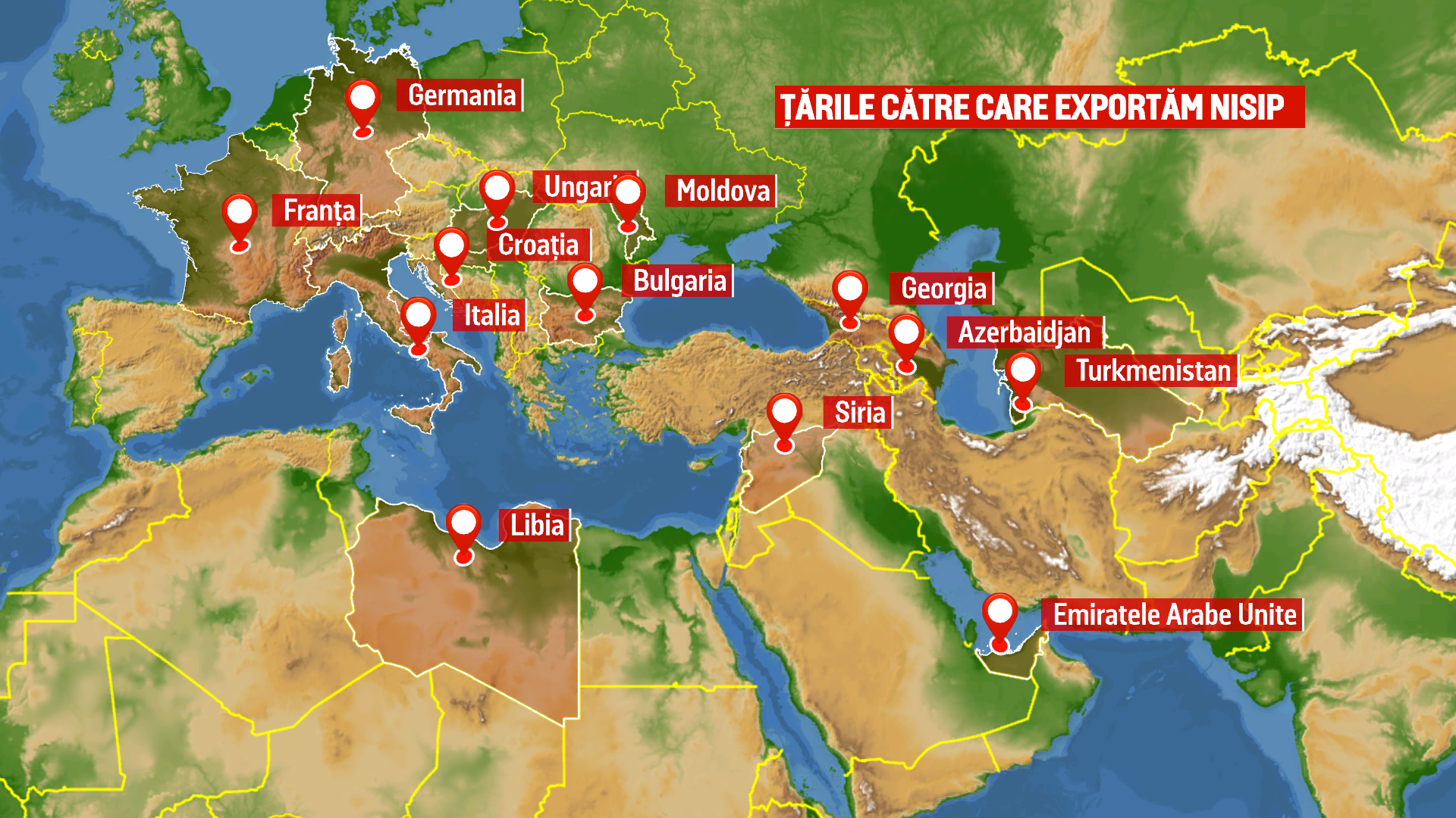 Romania a ajuns sa exporte nisip arabilor. Cat incaseaza insa statul din afacerea ce aduce "Valea Regilor" pe malul Argesului