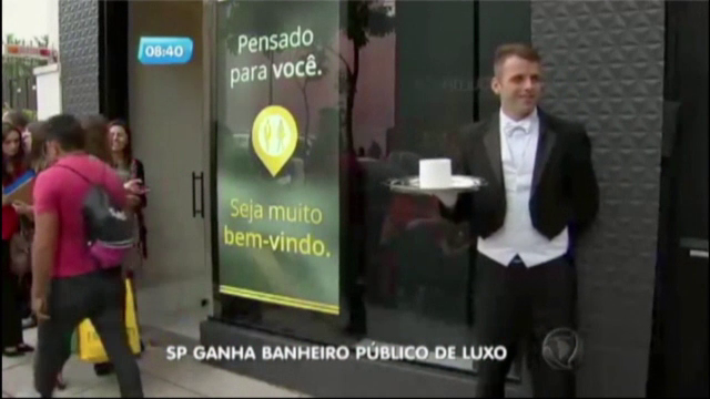 Toaleta publica de lux, deschisa intr-un cartier din Sao Paolo. Cum arata interiorul conceput de fiica lui Mick Jagger