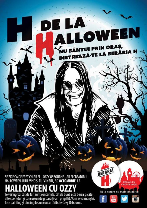 Halloween-ul vine cu party-uri si distractie! Ce facem in weekend