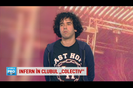 Infernul din Colectiv, prin ochii lui Alex, unul dintre putinii tineri nevatamati: "In 5 secunde, ardea tot tavanul"